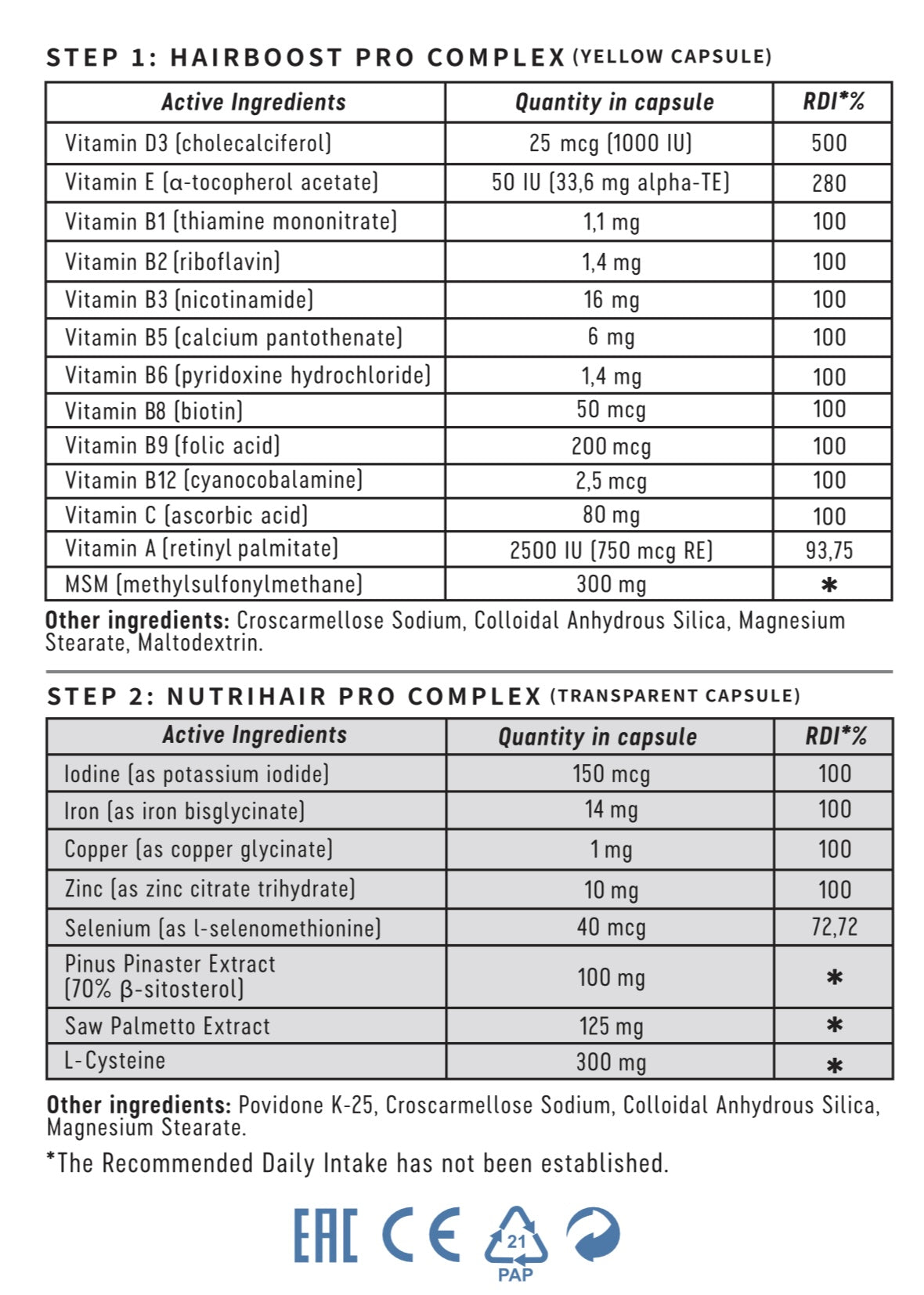 HAIR GROWTH FORMULA (MEN)